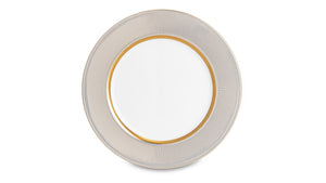 NARUMI Plate 23 cm Gold Diamond, Porcelain, White
