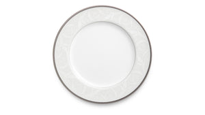 NARUMI Plate 23 cm Nocturne Platinum, Porcelain, White