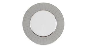 NARUMI Flat Rim Plate 21 cm Splendor, Porcelain, White