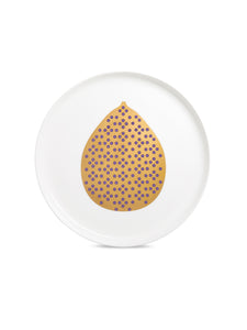 Dinner plate Magic Fruit Golden Figs 26 cm, fine bone china