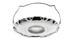 QUEEN ANNE Cake Plate with Swing Handle 22,5 cm Stainless Steel Silver Plated