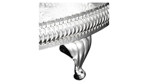 QUEEN ANNE Oval Tray with Handles and Legs 46,5х26,0 cm Stainless Steel, Silver-Plated