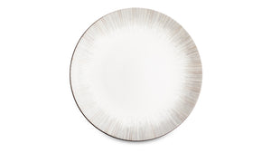 NARUMI Plates "Glowing Platinum" Collection - 16cm Porcelain Dinnerware Plate Set