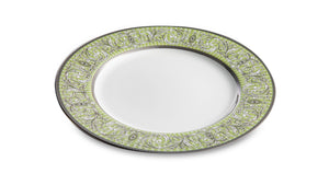 NARUMI Plate 27 cm Relucir, Porcelain, White