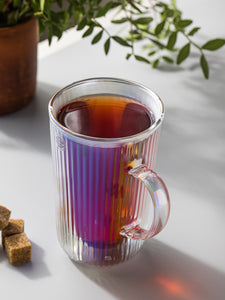 DECOR DE TABLE Mug with double walls 350 ml Lustre Glass Clear