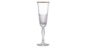 Avdeev Crystal Peterhof Crystal Champagne Flute Set - 190 ml