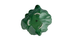 BORDALLO PINHEIRO Leaf Concave 26 cm Cabbage Haindpainted Ceramics Green and white