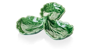 BORDALLO PINHEIRO Olive Dish 21,5 cm Cabbage Haindpainted Ceramics Green and white