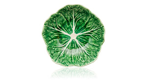 BORDALLO PINHEIRO Bowl 17,5 cm Cabbage Haindpainted Ceramics Green and white