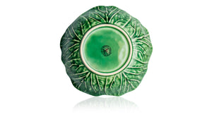 BORDALLO PINHEIRO Bowl 17,5 cm Cabbage Haindpainted Ceramics Green and white