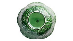 BORDALLO PINHEIRO Salad Bowl 29,5 cm Cabbage Haindpainted Ceramics Green and white