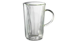 DECOR DE TABLE Mug with double walls, lid and strainer 450 ml Mon matin Glass Clear