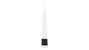 LUZ YOUR SENSES Pair candles of tapers Velours 30 cm White