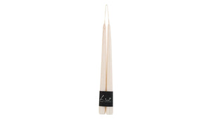 LUZ YOUR SENSES Metal-pair candles of rustic tapers 30 cm Pearl