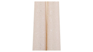 LUZ YOUR SENSES Metal-pair candles of rustic tapers 30 cm Pearl