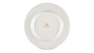 NARUMI Plates "Nocturne Platinum" Collection - 16cm Floral Porcelain Dinner Plate Set