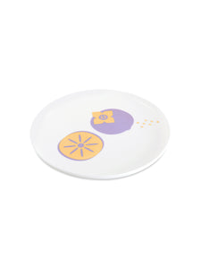 Breakfast plate Magic Fruit Persimmon Fuyu 23 cm, fine bone china