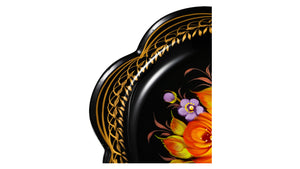 Zhostovo Metal Tableware Tray - "Bouquet" Collection