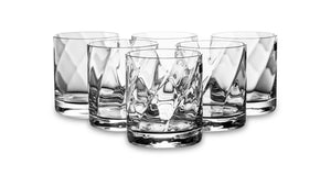 KROSNO Water Glass 320 ml Romance Set of 6 Glass Clear