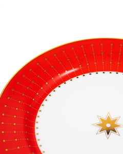 Snack plate IFZ Scarlet Standard 2, 20 cm, bone china