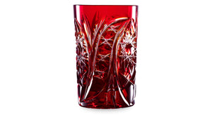 Glass for water GHZ Tea 250 ml, crystal, red