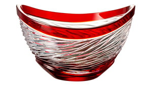 Crystal Red Serving Bowl 'Serenade' Collection -730h