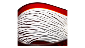 Crystal Red Serving Bowl 'Serenade' Collection -730h