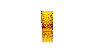 Glass for water GHZ Tea 250 ml, crystal, yellow
