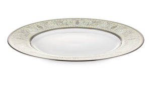 NARUMI Plate 21 cm Relucir, Porcelain, White
