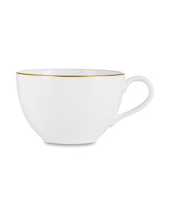 NARUMI Tea Cup and Saucer 270 ml Glowing Gold, Porcelain, White