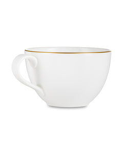 NARUMI Tea Cup and Saucer 270 ml Glowing Gold, Porcelain, White