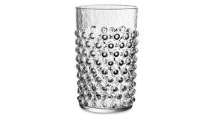 KLIMCHI Water Tumbler 200 ml Hobnail Set of 2 Hand-made Glass Clear
