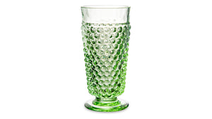 KLIMCHI Water Goblet 300 ml Hobnail Set of 2 Hand-made Glass Mint