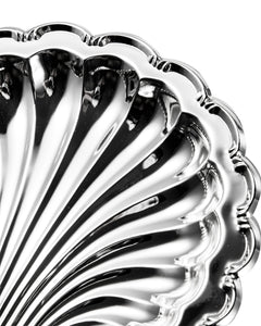 QUEEN ANNE Seafood Shell Dish 24 cm Stainless Steel, Silver-Plated