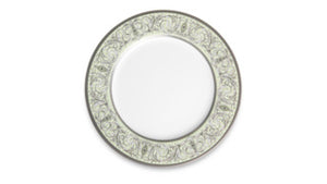 NARUMI Plate 21 cm Relucir, Porcelain, White