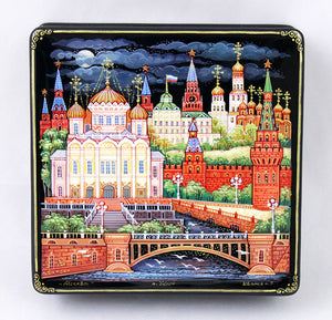 Products Box Moscow 12x12 cm,papier-mache