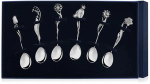 Set of ARGENTA tea spoons Flowers of Russia, 6pcs, 925 silver