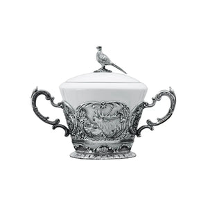 ARGENTA Royal Hunt tea set (creamer, sugar bowl, teapot), 3 items, silver