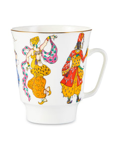 الخزف الامبراطوري, طقم قهوة "شهرزاد باليه" مجموعة من 3 لشخص واحد" عظم رفيع صيني متعدد الألوان