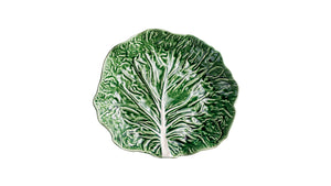 BORDALLO PINHEIRO Salad Bowl 32,5 cm Cabbage Haindpainted Ceramics Green and white