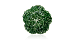 BORDALLO PINHEIRO Bowl 29 cm Cabbage Haindpainted Ceramics Green and white
