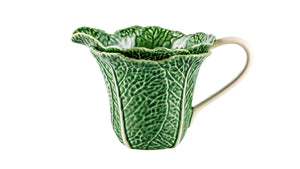 BORDALLO PINHEIRO Pitcher 1,5L Cabbage Haindpainted Ceramics Green and white