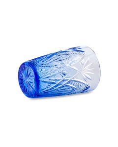 Glass for water GHZ Kupets 250 ml, crystal, cornflower blue
