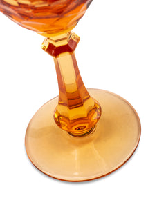 GHZ Amber Crystal Champagne Glasses