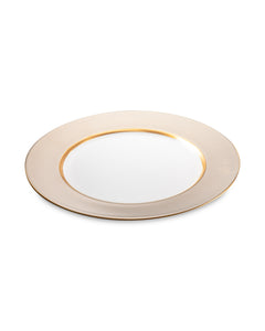 NARUMI Plate 27 cm Gold Diamond, Porcelain, White