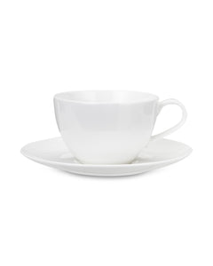 طقم شاي نارومي أبيض,  طقم من 21 قطعة لـ 6 أشخاص ، بورسلين ، أبيض