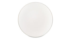 NARUMI Plate 23 cm Gold Line, Porcelain, White
