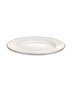 NARUMI Dinner Set Nocturne Platinum Set of 20 items For 6 Persons, Porcelain, White